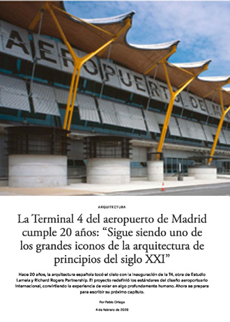 Madrid Airport’s Terminal 4 Turns 20: “It Remains One of the Great Icons of Early 21st-Century Architecture”